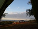 Blick aus unserem Zelt in Broome.
